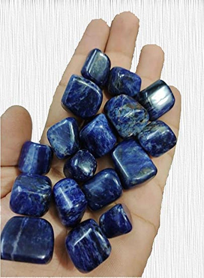 TOI SHOP Blue Lapis Tumble/Pebbles Stone. for Reiki, Crystal, Vastu, Fang Shui Aura, Home Decor, Office Decor, Gifting, Good Luck, showpiece etc. (Blue Lapis, 900gm) - Image 5